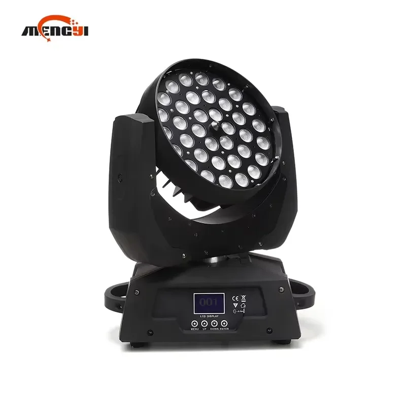 36 LED Moving Head Light RGBW Full Color Stage Lighting Beam Effect for Wedding Party Bar Club Performance Professional Disco