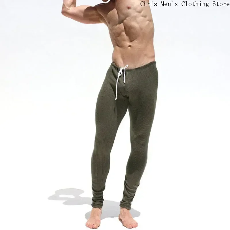 Autumn and Winter Leggings Casual Sports Foot Pants Men\'s Skinny Pants Sexy Slim Men\'s Sweatpants Men\'s Clothing Male Pants Gym