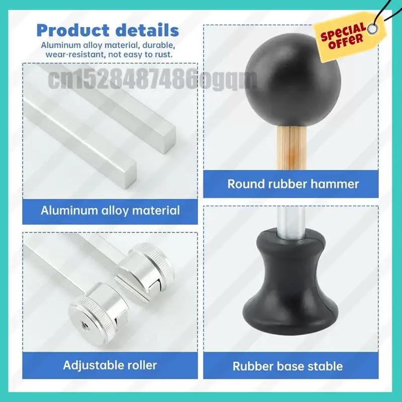 -ABJZ شوكة ضبط لمجموعة الشفاء (128 هرتز، 256 هرتز، 512 هرتز)، شوكة ضبط مع مطرقة منعكسة، لليوجا، العلاج الصوتي #5