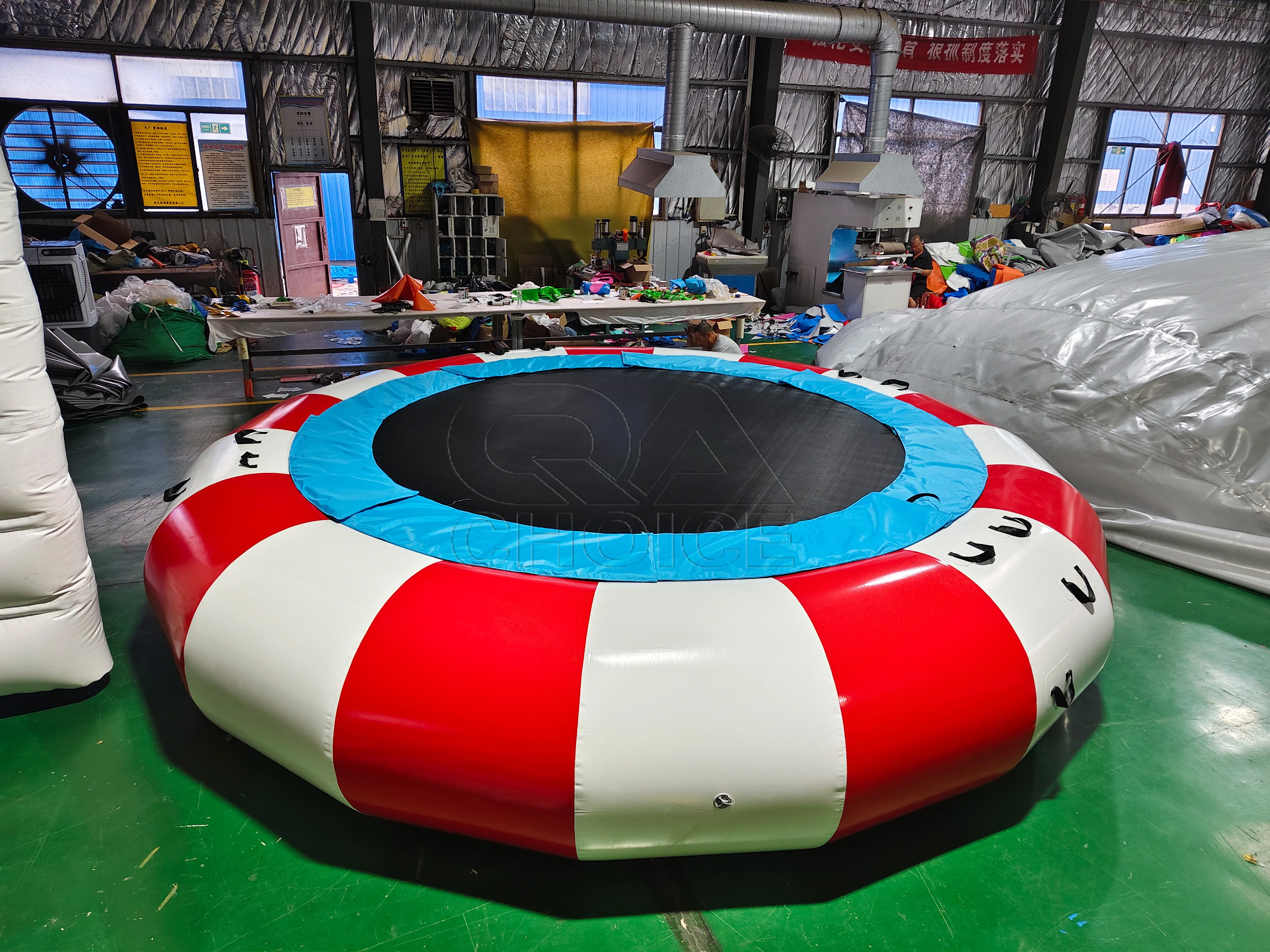 Popular Summer Holiday Water Sport Game Inflatable Water Trampoline Portable Float Jumping Bouncing Platform Water Park 5m