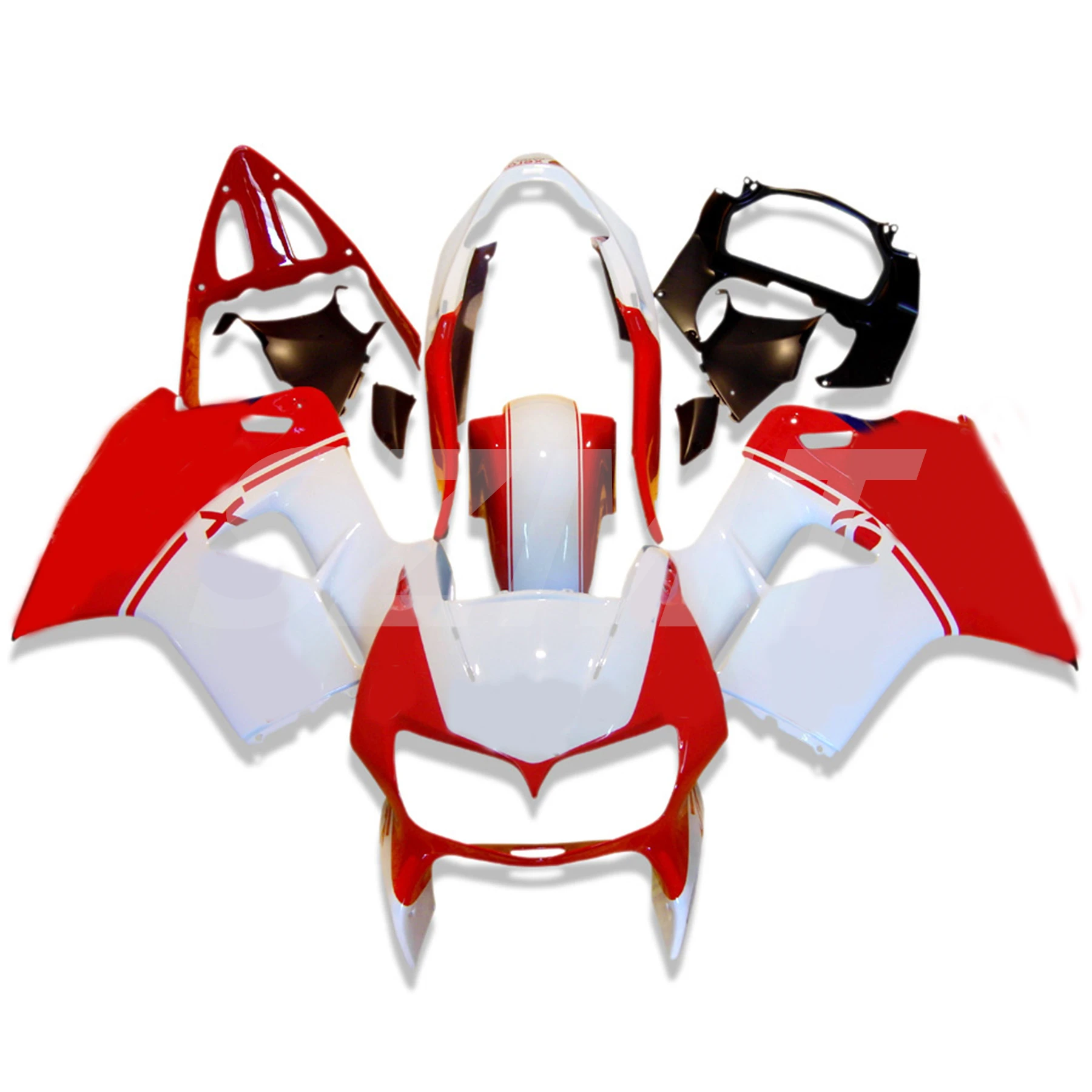 Customizable Fairing Kit For HONDA VFR800RR VFR 800 1998 1999 2000 2001 98 99 00 01 Road Racing Rebuild Motorcycle Bodywork Red