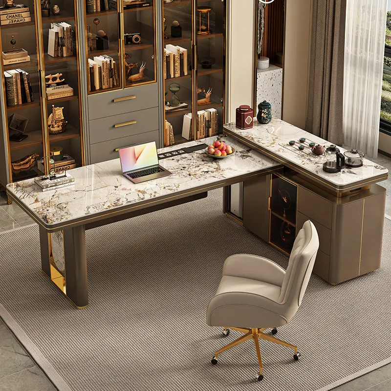 Luxury Executive Office Desk Multifunctional Aesthetic Display Design Office Desk Minimalist Reception Ufficio Salon Furniture