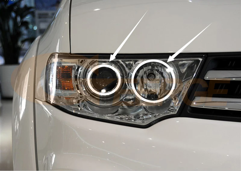 For Mitsubishi Challenger Pajero Sport Nativa Day Light Bluetooth App Multi-Color Ultra Bright RGB LED Angel Eyes Kit Halo Rings