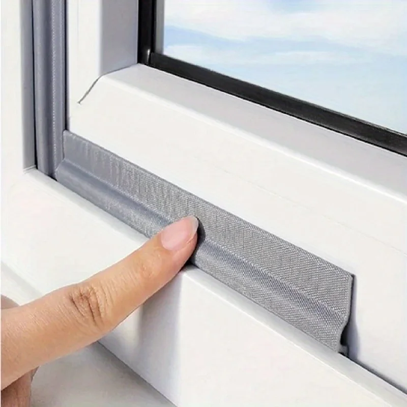2pcs Self-Adhesive Window Sealing Strip, Weather Soundproofing Sound Insulation Anti Air Leak Door al Length 2m/78.74inch)