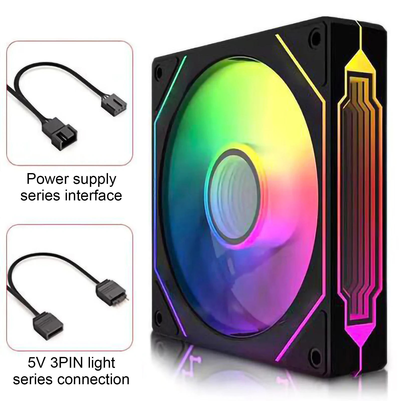 Prism 4 Pro Fan Gaming Computer Fan Argb Smart Thermostat Pwm Sync Light Notebook Cooling Pad Desktop Case Fan