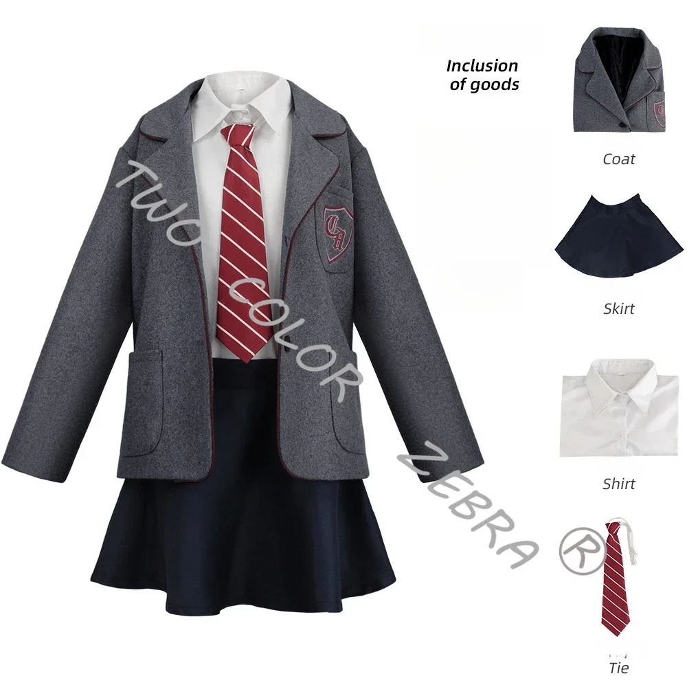 Matilda Cosplay Costume Movie Girls School Uniform Coat Skirt Roald Dahl's Matilda The Musical Halloween Cosplay Outfit for Kids - Image 5