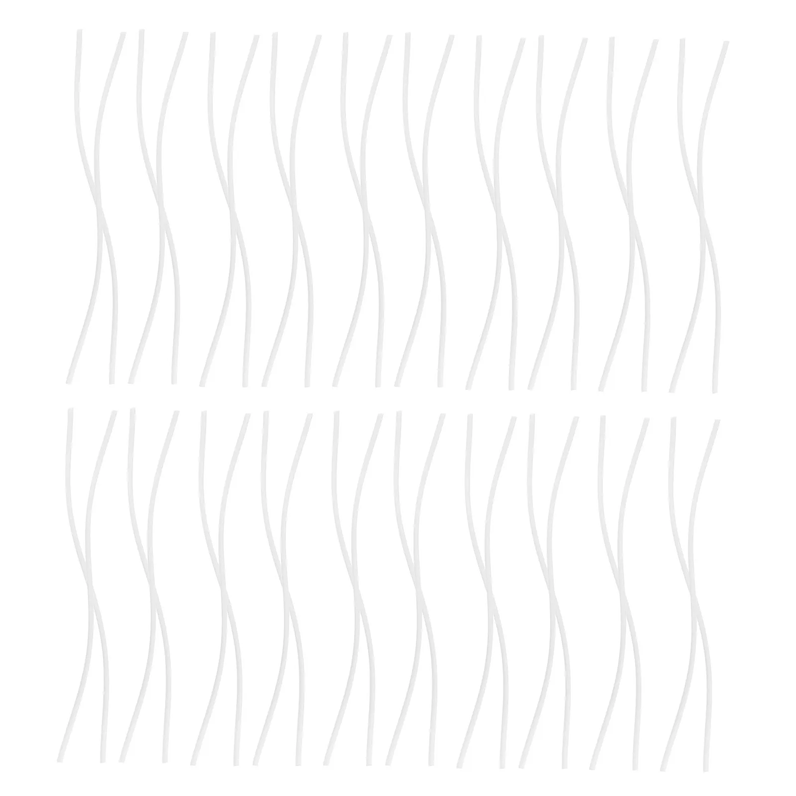 100 Stück Gebogene Aroma-Diffusor-Stäbchen, Faser-Öldiffusor-Stäbchen, Nachfüll-Ersatzstäbchen für Ätherische Öl-Diffusoren, für Zuhause und Büro