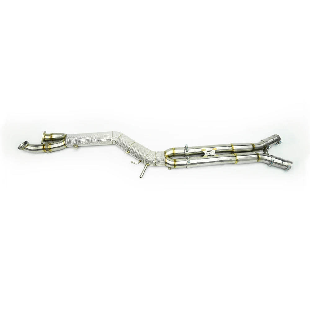Exhaust Pipes Single Mid Pipe 89mm 3.5-inch for M3/M4 G80/G8X G83 G82 3.0T 2021-2023 Stainless Steel Exhaust System