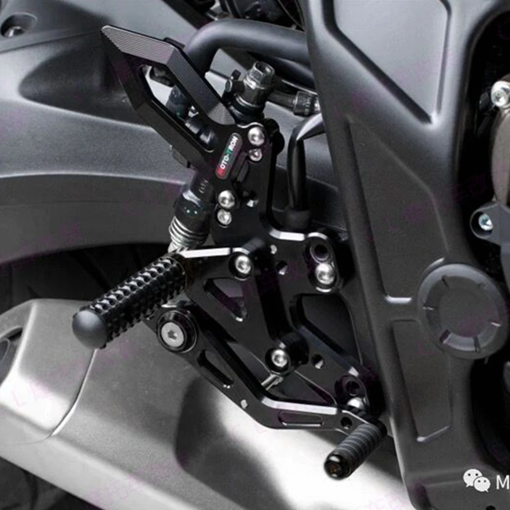 MOTO-TRON Motorcycle CNC Adjustable Rear Set Rearsets Footrest Foot Rest  For HONDA CBR650R.F 2019-2026 CB650R.F 2014-2018