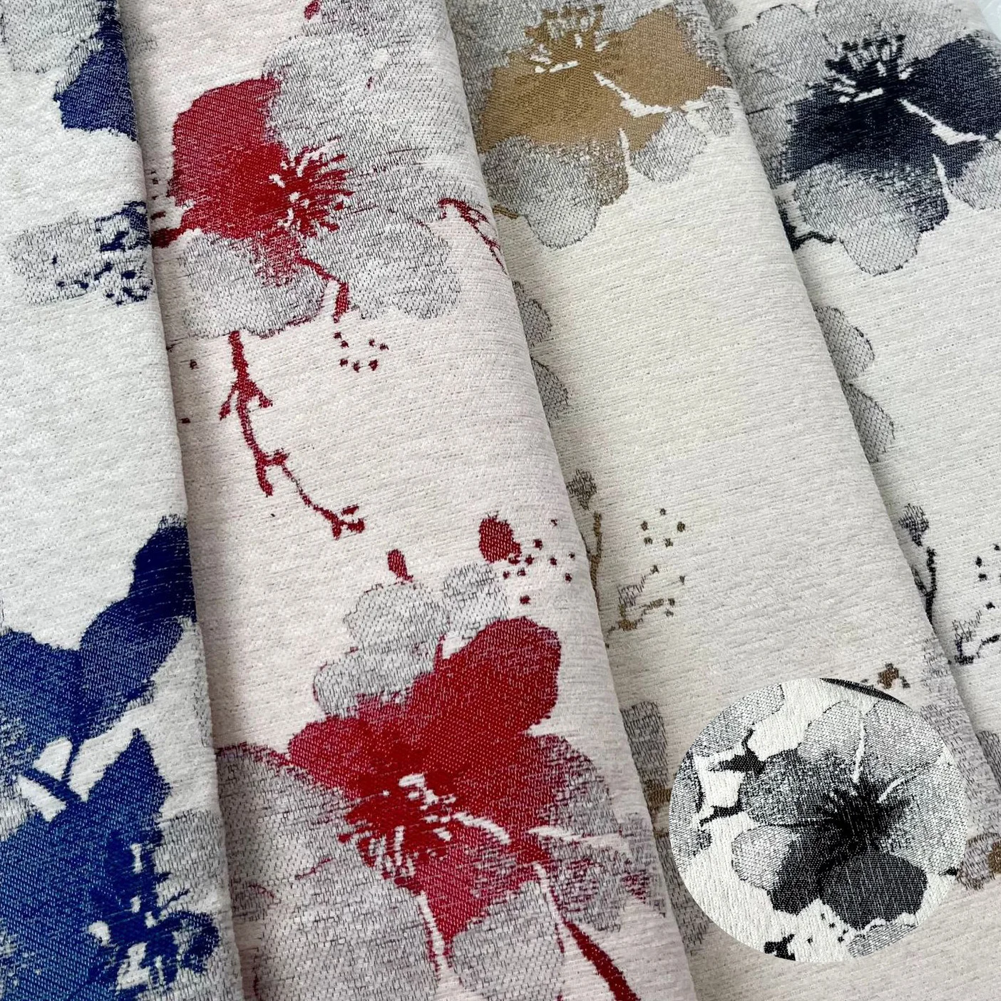 Женская куртка из жаккардовой ткани с цветочным принтом Chenier, ткань для одежды ручной работы «сделай сам»