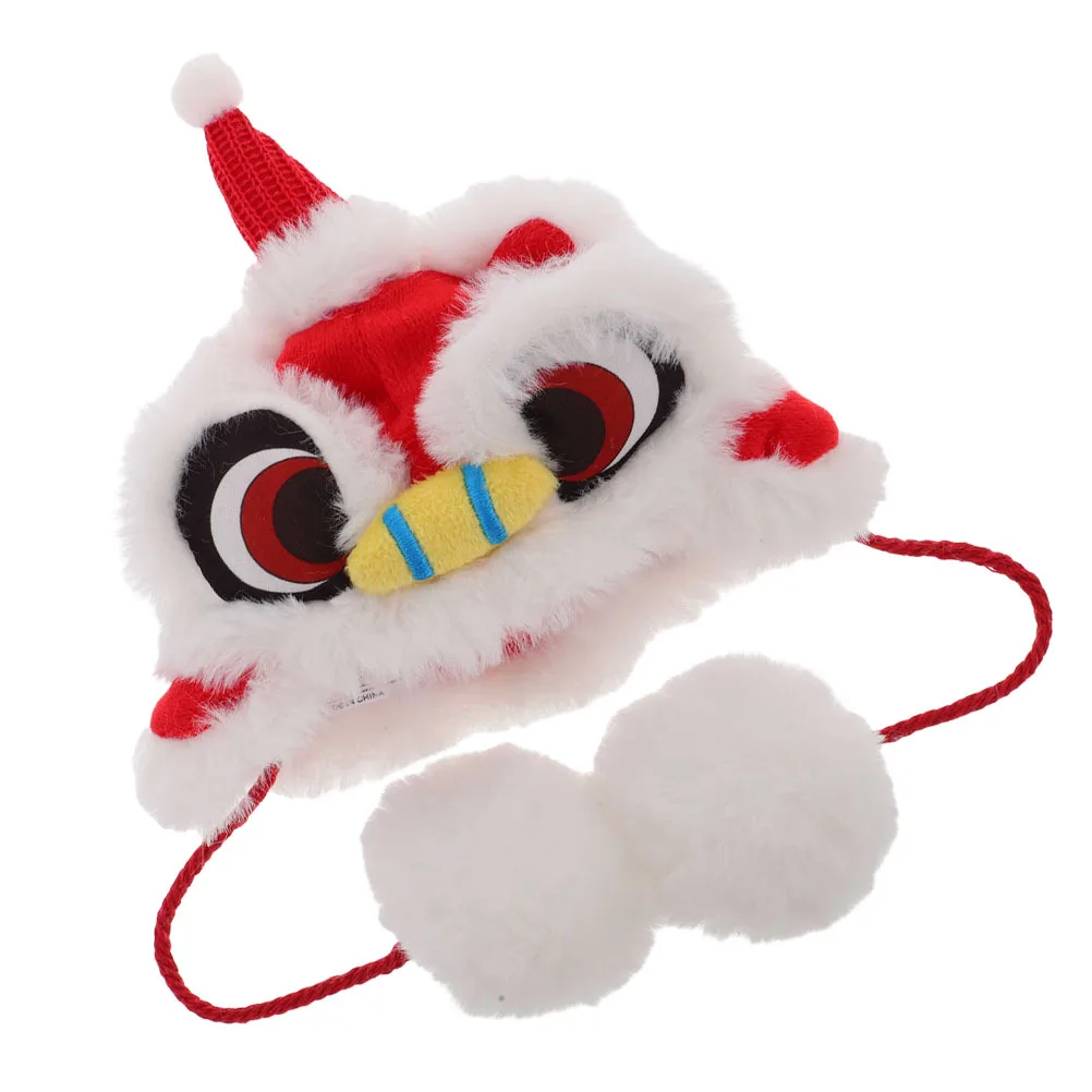 

Pet Hat Cartoon Style New Year Festival Dog Cat Cap Party Cosplay Headgear Adorable Pet Costume Accessory