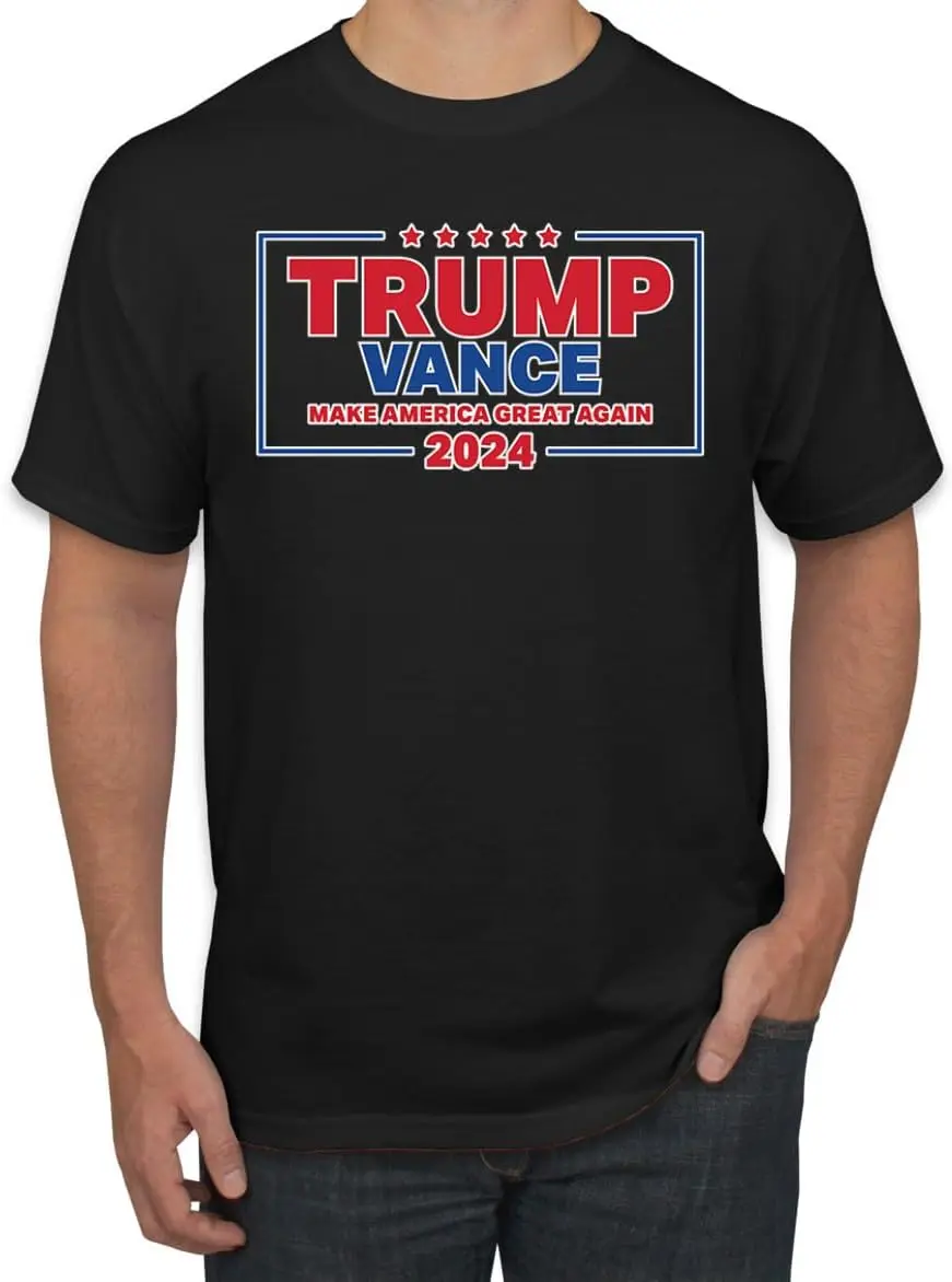 Donald Trump for President 2024 JD Vance VP | Vote Republican Election Merchandise Political Mens T-Shirt