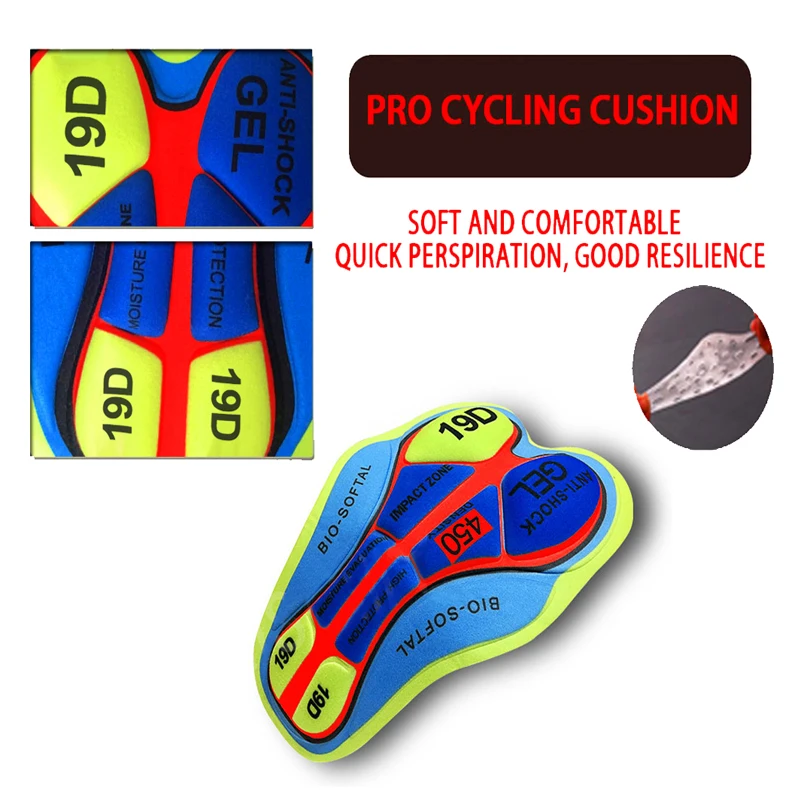 Cycling Bib Pants Winter Thermal Fleece Cycling Bibs Tights 19D Gel Padded Pro Hot Warm Men\'s Cycling Bib Long Trousers 2024