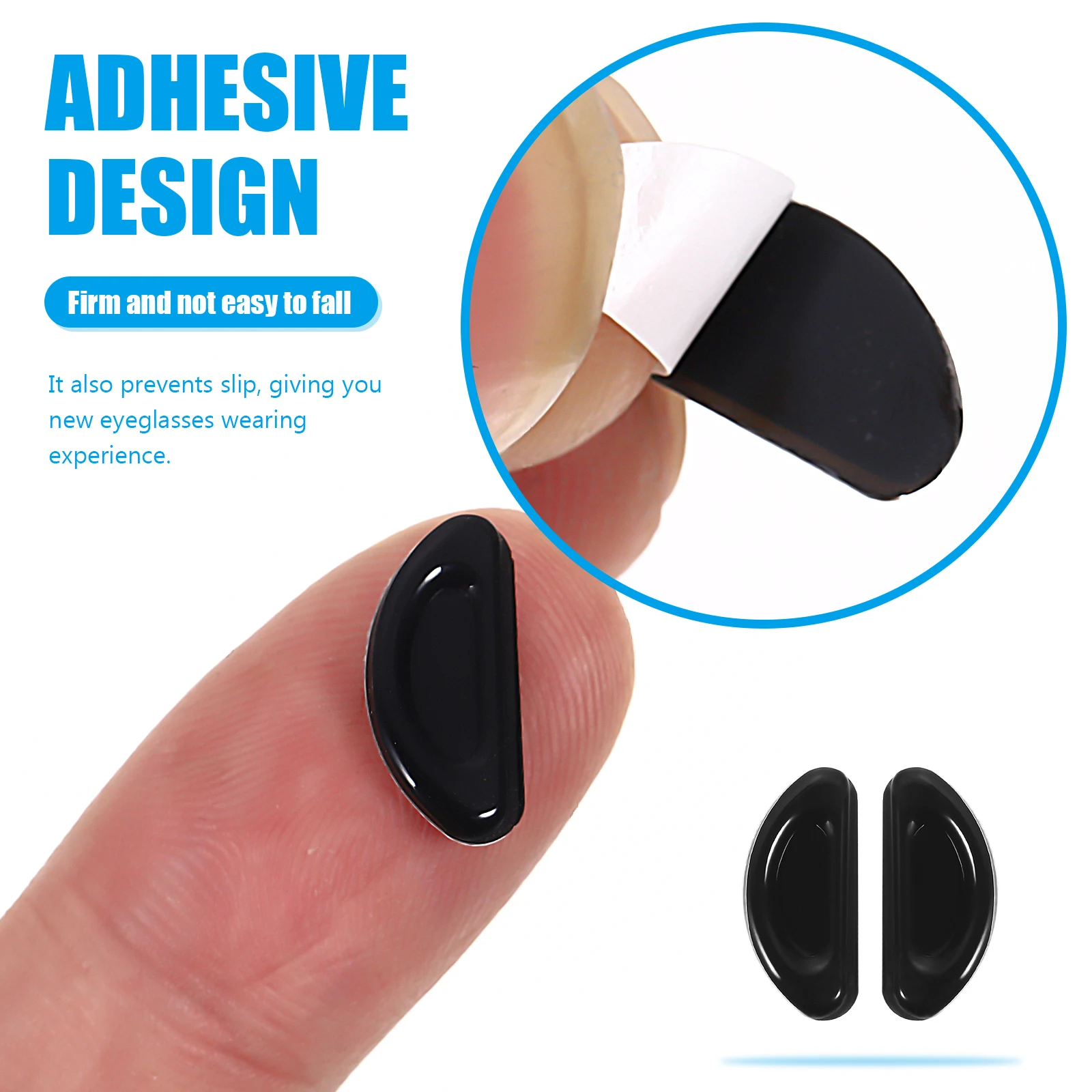 

10Pairs Eyeglasses Silicone Nose Pads Non-Slip Soft Glasses Cushions Self-Adhesive Nose Pads Accessories Nasal Stick