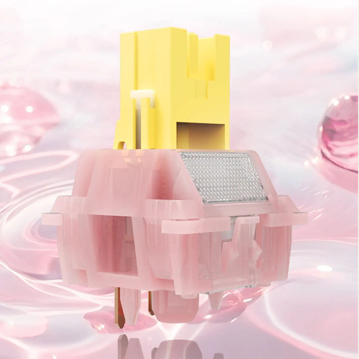 

Outemu Honey Peach V3 Pro Silent Switch 40g Linear Pre-Lubed 5 Pins HotSwap Switches For Mx Mechanical Gaming Keyboard