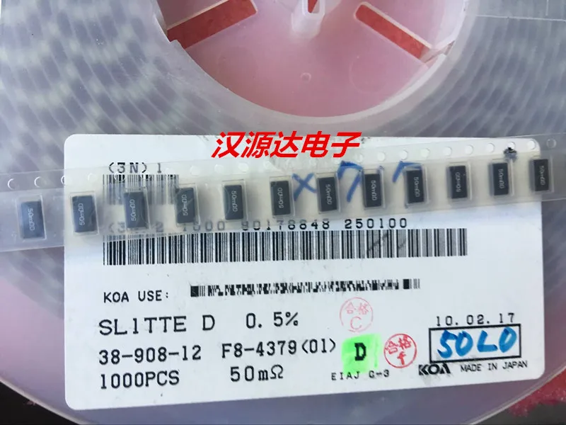

20pcs/lot SL1TTE50L0D 50MRD 2512 0.05R 0.5% 75PPM 1W chips Electronic new