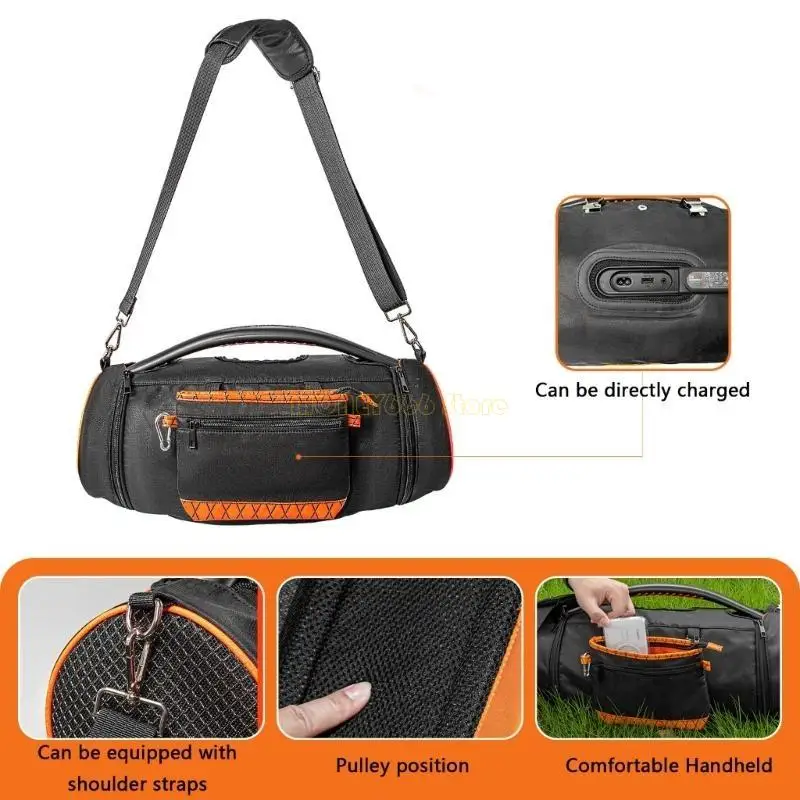 Bolsa almacenamiento viaje F62C Portables para boombox 3/2 Caso protección malla altavoces