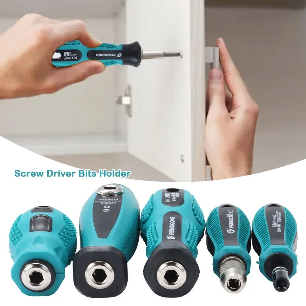 

1Pcs Adapter For Screwdriver Bit Screwdriver Handle 6.35mm 4mm Hex 5mm Round Screw Driver Bits Holder Multipurpose Magnetlc Rod