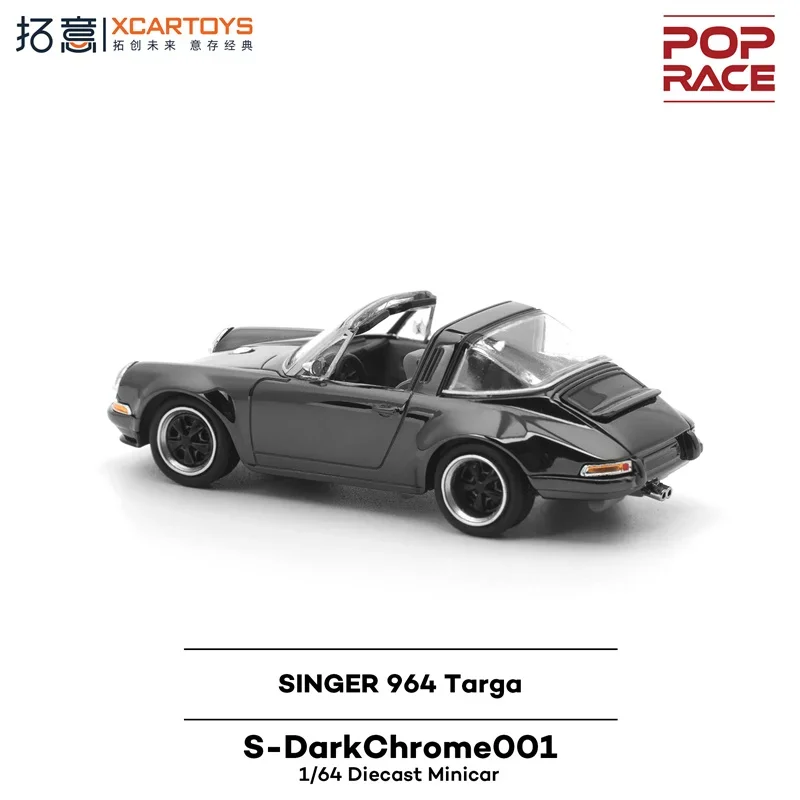 Xcartoys x POP RACE 1:64 Targa SINGER Die-Cast Car Model Miniature Gifts