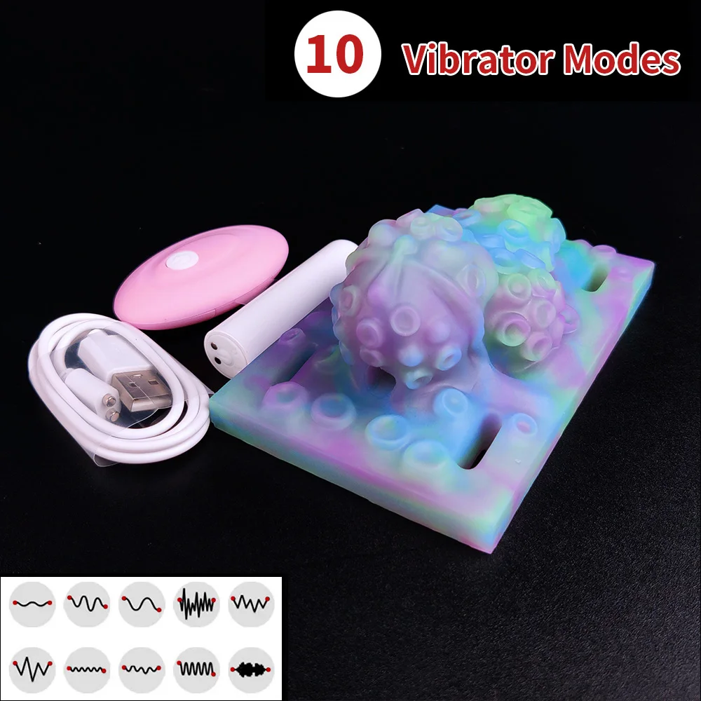 YOCY Strapon Octopus Sex Grinder Vibrator Silicone Sex Toys For Men Women Stimulator G-Spot Grinding & Humping Massager