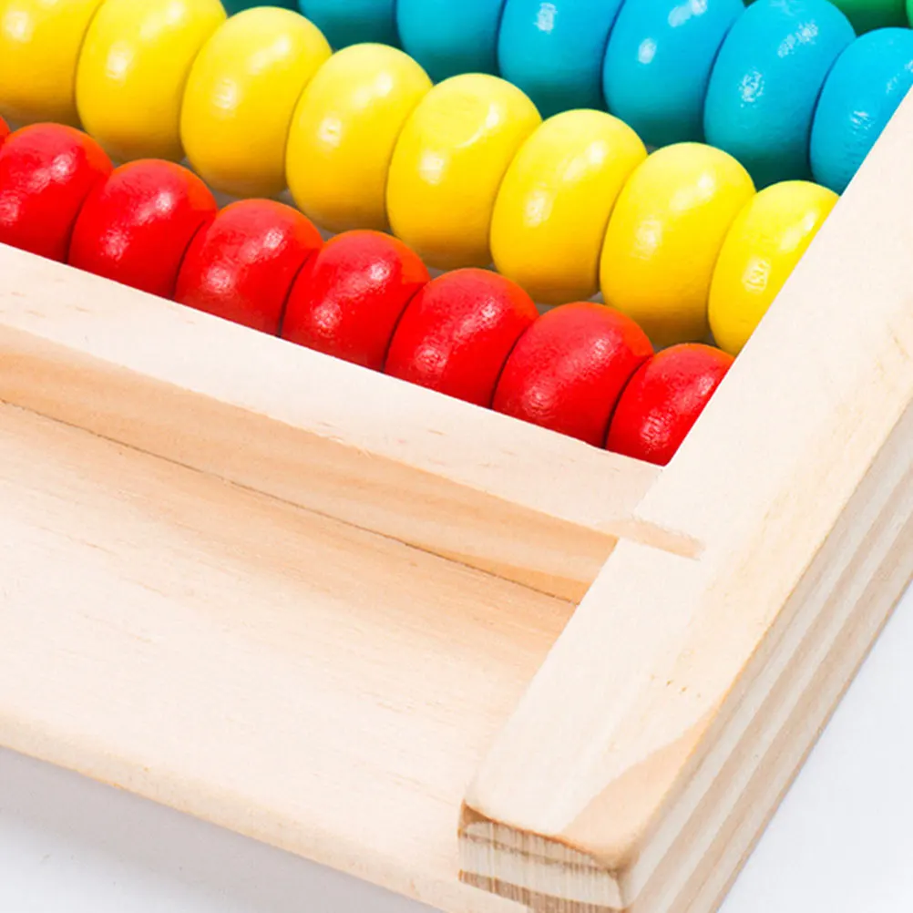 

Wooden Arithmetic Abacus Tool for Kids Education Lightweight Portable Math Toy Students Calculating Supplies Teacher