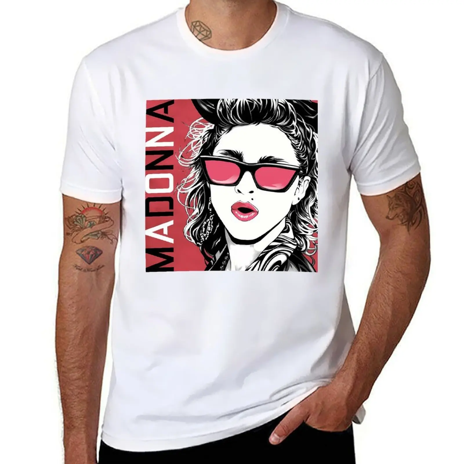 

Albums Vintage Classic Singer Pop Music Logo T-Shirt Utility Work Short Sleeve Top