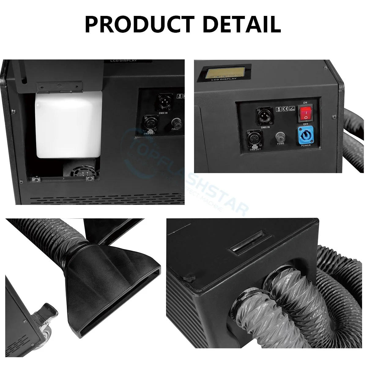 3000W Low Fog Machine Heavy Ground Smoke Output Water Base Floor Cloud Creator Dmx Feature Stage Wedding Event System