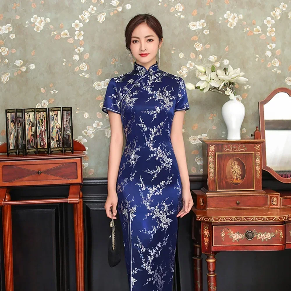 Fashion Clothes Party Vintage Casual Summer Elegant Traditional Chinese Clothing Cheongsams Chinese Dress Qipao Ethnic Style
