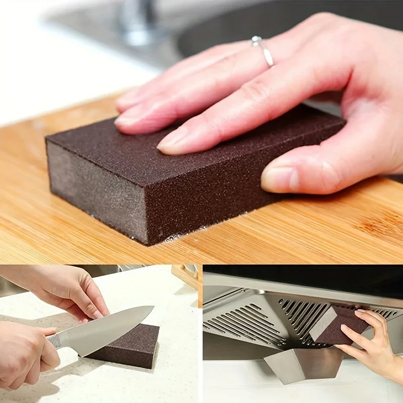 5/10pcs Multi-Functional Emery Magic Sponges - Durable Nano Scouring Pads for Efficient Dishwashing and Household Cleaning - Kit image 5