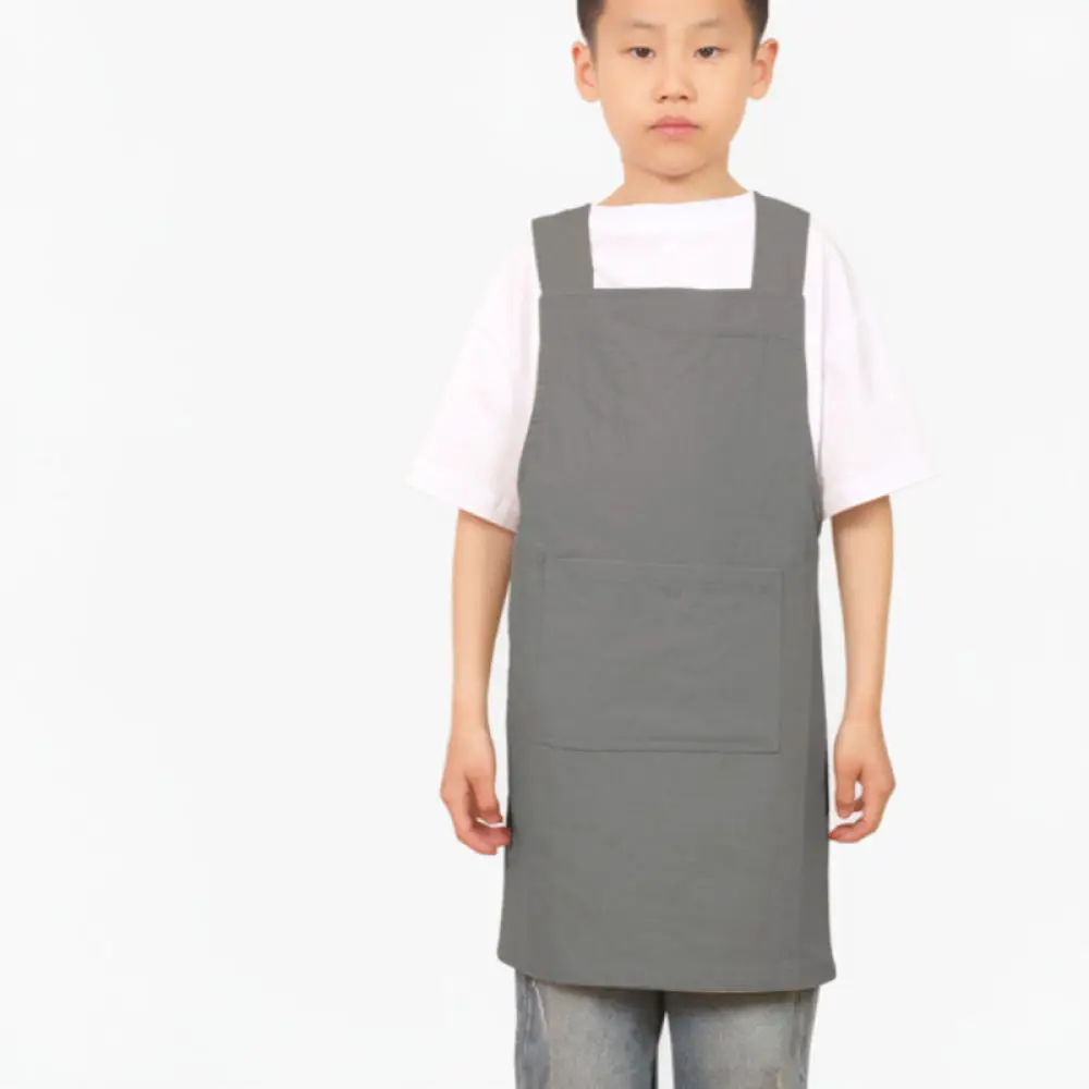 Kids Waterproof Bib Smock For Art Painting Crafting Kitchen Cooking Japanese Style Durable Protective Apron Apparel