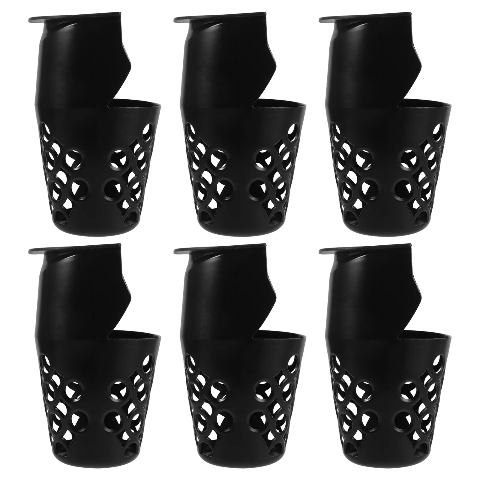 6 pcs Pool Table Pockets Plastic Web Billiard Pocket Billiard Bag Pocket Reducer Storage Holder Pool Table Leg Shims Net Basket