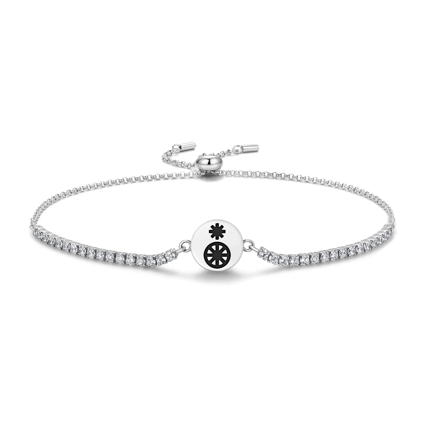 

Греческая мифология Тайш Фортуна стерлингового серебра 925 пробы браслеты с цирконом «сделай сам» для ювелирных изделий женские аксессуары