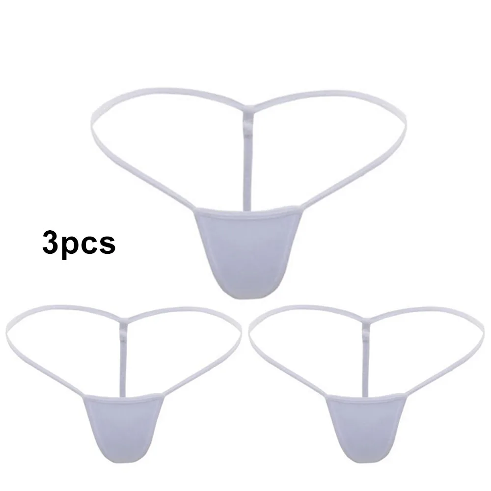 New 1/3PCS Women Sexy Low Waist Mini Seamless Thongs G String Tanga Panties Traceless Ultra Thin Erotic Female T Back Lingerie