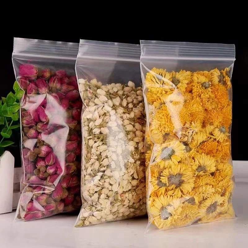 100Pcs/lot Small Zip Lock Plastic Bags Transparent Bag Reclosable Vacuum Storage Bag Clear Bags Ziplock Food Storage zip Bags 2