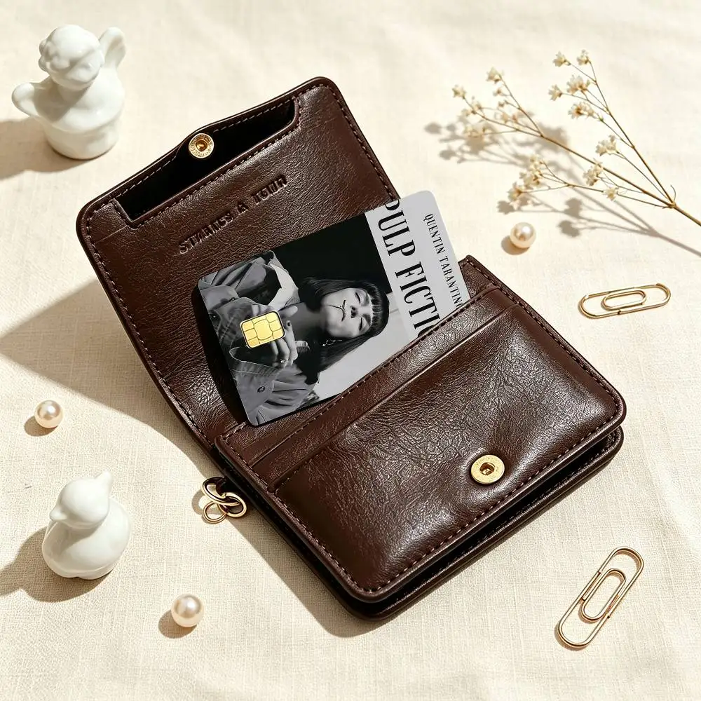 Vintage Pulp Fiction Movie  Credit Card HD Stickers Small Chip Waterproof Sticker Game Card Decal Gift