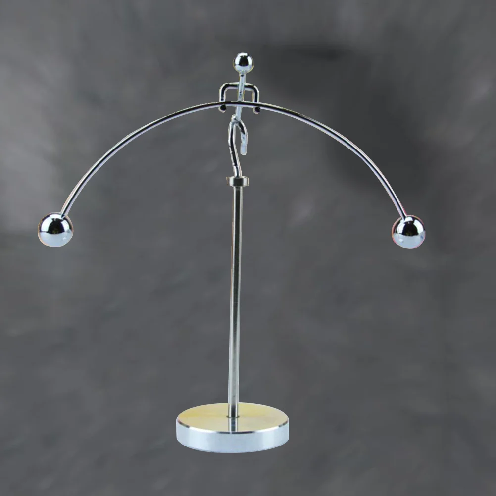 قاعدة معدنية فضية ديناميكية موازنة سطح المكتب الديكور التعليمية العلوم هدية أداة الحركة #2