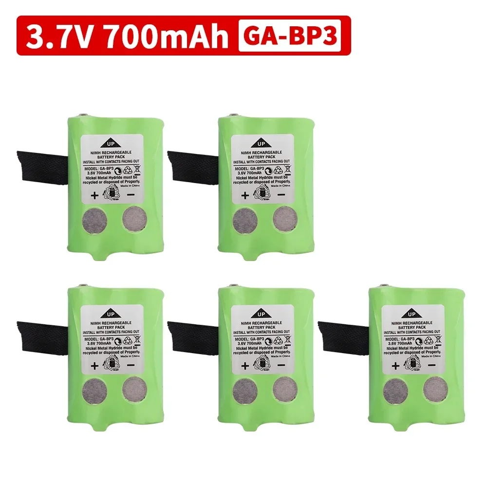 Paket Baterai 3.6V GA-BP3 700MAh untuk Cobra PR145/150 /155G Walkie-talkie Radio 2 Arah Baterai NiMH 1-10 Buah Baterai
