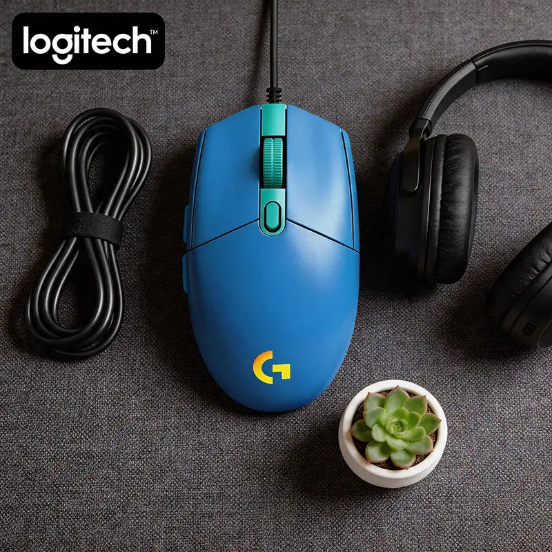 

Logitech G102 Wired Gaming Mouse, HERO 8000 DPI Sensor, 1ms Response, RGB Backlit for Esports Tournaments