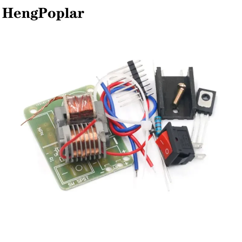 15KV High Frequency DC High Voltage Arc Ignition Generator Inverter Boost Step Up 18650 DIY Kit U Core Transformer Suite 3.7V