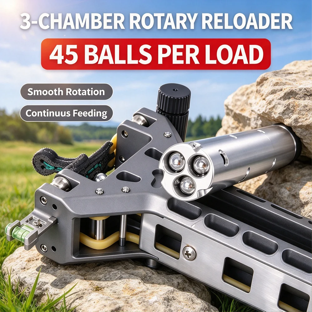 Automatic Loading Three Row Magazine Continuous Firing Outdoor Competitive Rapid Shooting Tool