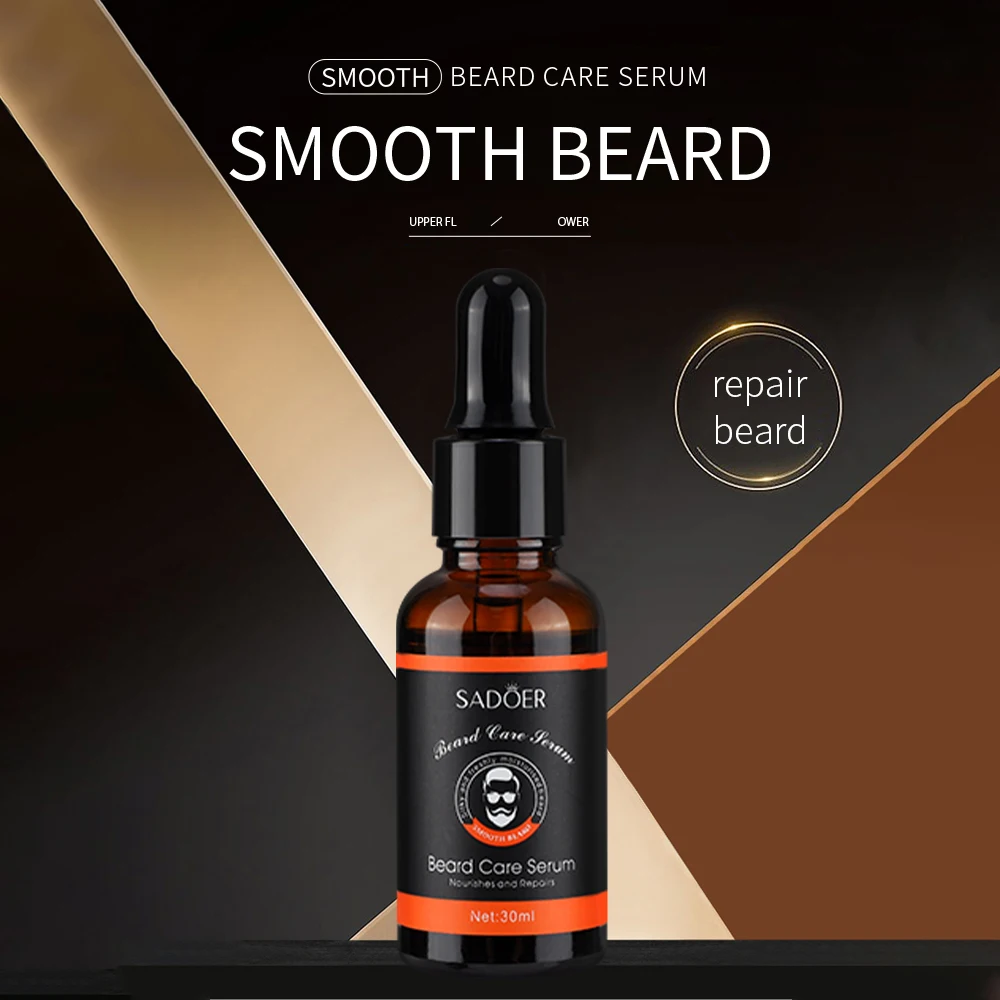 30ML Men Beard Growth Essential Oil Fast Beard Growth Enhancer Professional Hair Loss Treatment Products Beard Care Serum