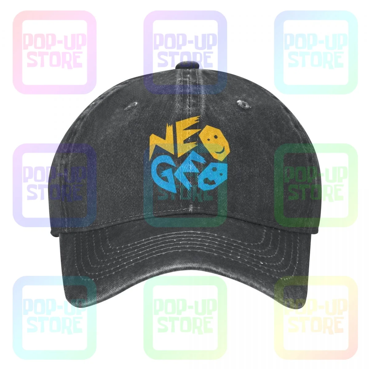 Logo Neo Geo-Aes-Cd-Mvs Neogeo Washed Denim Baseball Cap Trucker Hats Cute Headwear