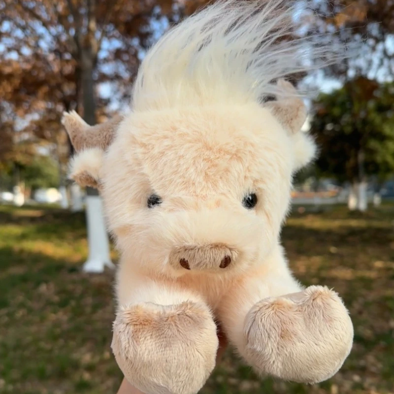 Pluszowa zabawka - krówka szkocka, super zabawna, pluszowa figurka zwierzęcia, kawaii, prezent na Boże Narodzenie, dekoracja do pokoju.