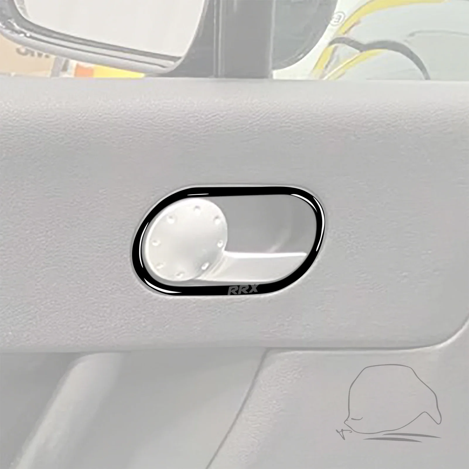

For Audi TT 8N 2001 2002 2003 2004 2005 2006 Gloss Black Car Accessories Interior Door Handle Frame Trim Sticker Modification