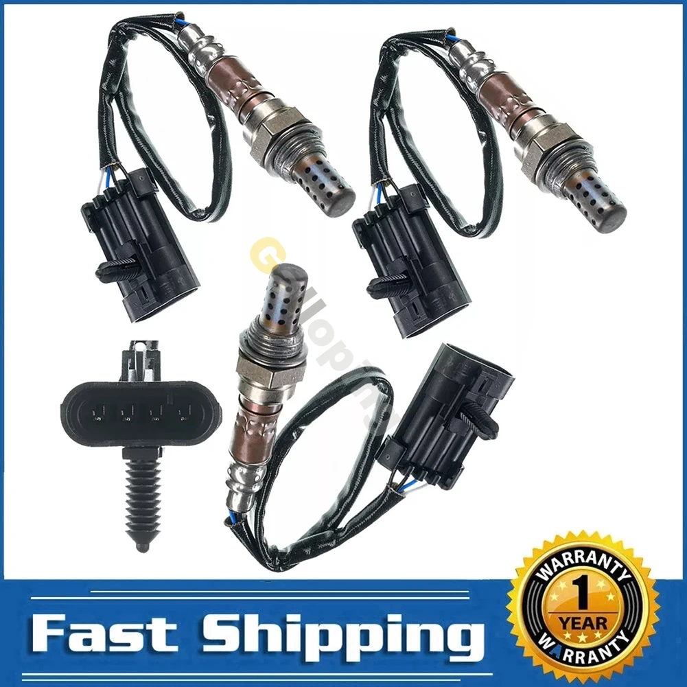 3x O2 Oxygen Sensor 1 2 for 1996 1997 1998 1999 2000 2001 Chevrolet Blazer GMC Jimmy 4.3L 1996 1997 Isuzu Trooper 3.2L 234-4012