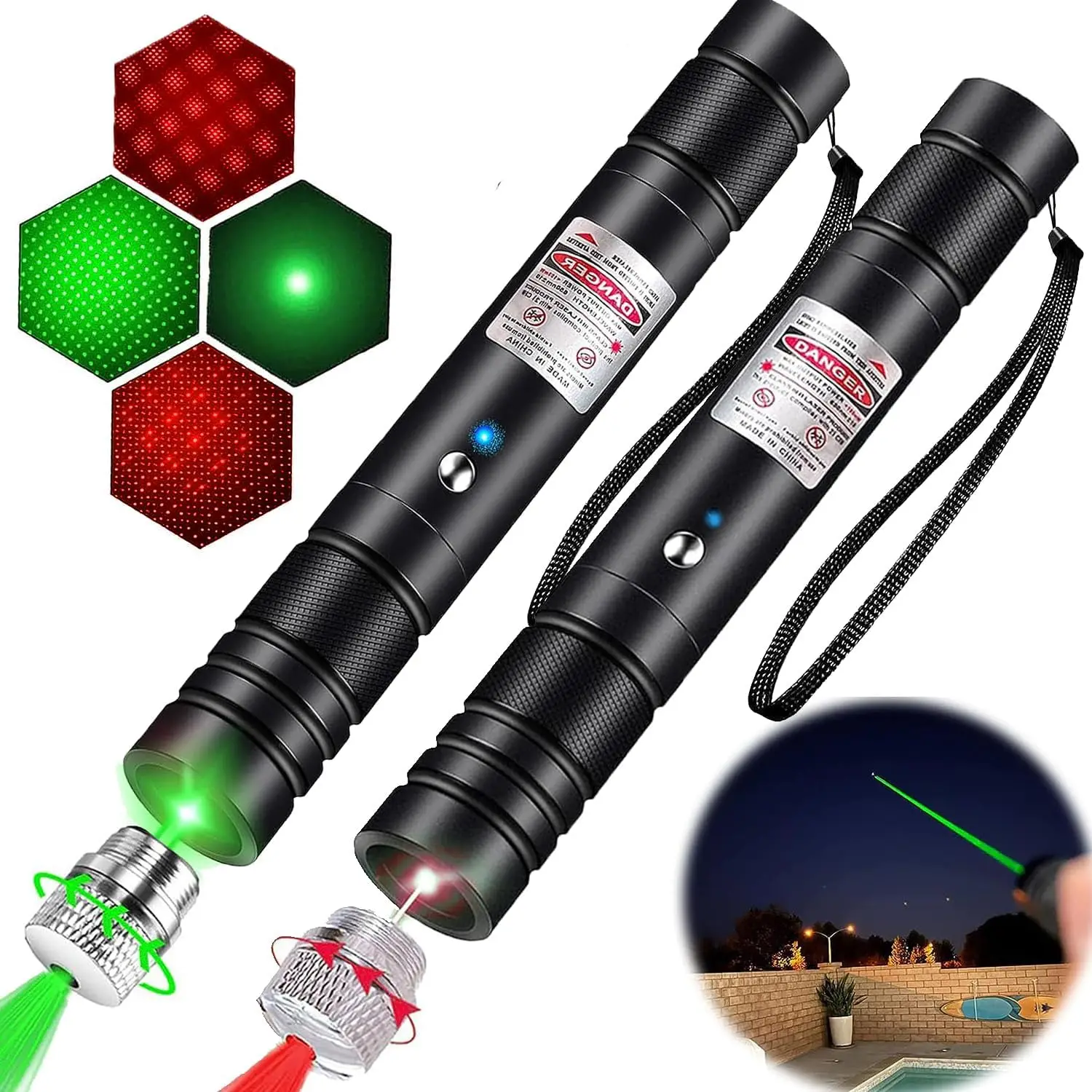 Ponteiro laser portátil com lanterna LED, Mini Cat Tickle Toy, Pet Training Torch, ponteiro divertido, luz da bateria, 2 em 1, 2 em 1