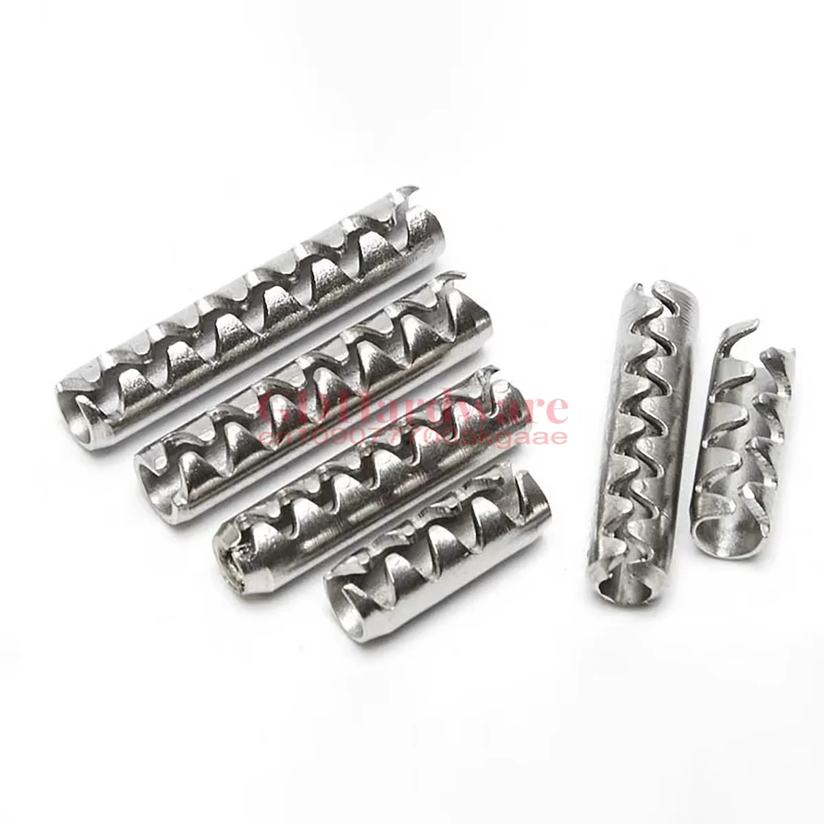 304 Stainless Steel Toothed Pin/Serrated Elastic Pin/Hollow Cylindrical Pin M2-M6