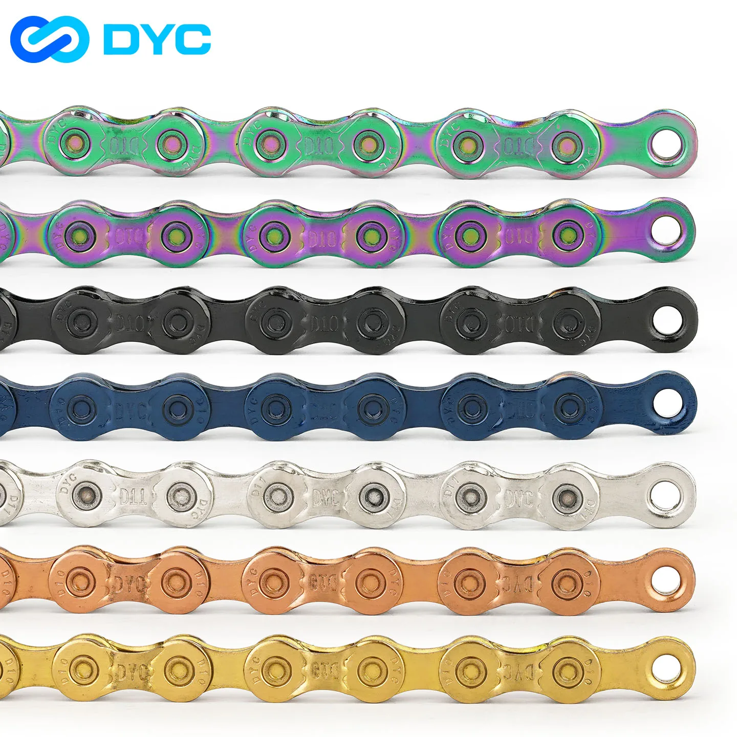 

DYC Bike Chain 12 Speed colorful Electroplating Competition training Road Bike Mountain Bike for Shimano/Sram bike part
