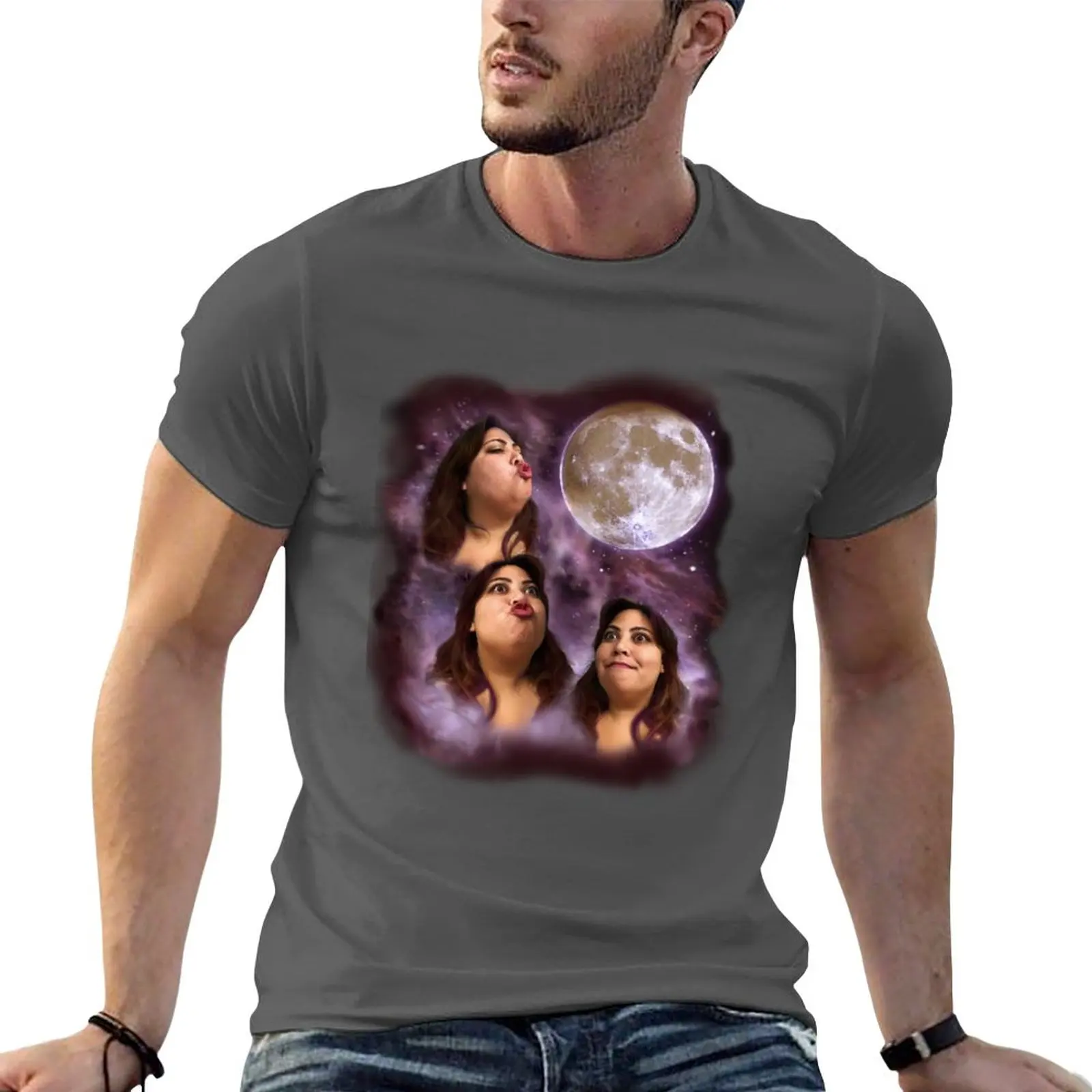 New 3 Clara Moon- Purple T-Shirt cute tops summer top Tee shirt plain white t shirts men