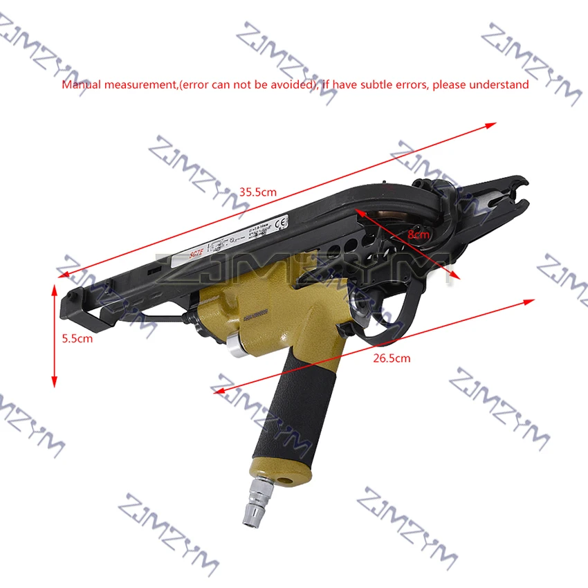 SC7E Series Pneumatic C Ring Nailer Cage Stapler Nail C Ring Pliers Tool Air C-type Machine Nailer Pneumatic Nail Gun